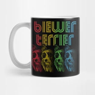 Cool Retro Groovy Biewer Terrier Dog Mug